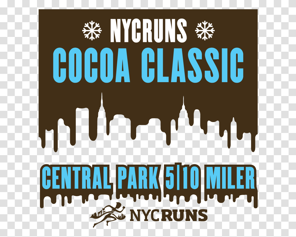 Nycruns Central Park Cocoa Classic 5 Amp 10 Miler Poster, Advertisement, Flyer, Paper Transparent Png