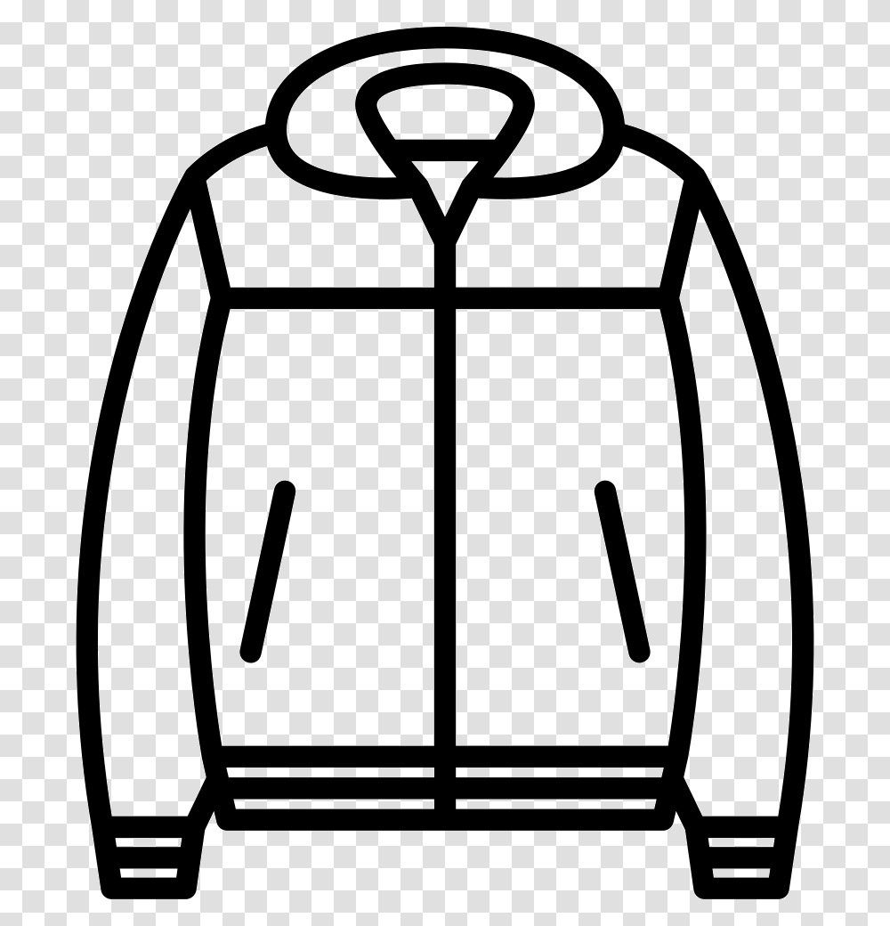 Nylon Jacket Icon Free Download, Apparel, Sweatshirt, Sweater Transparent Png