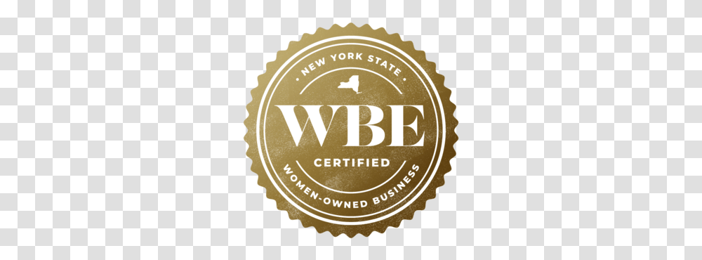 Nys Certified Woman Owned Business Enterprise - Sidekick Label, Text, Logo, Symbol, Gold Transparent Png
