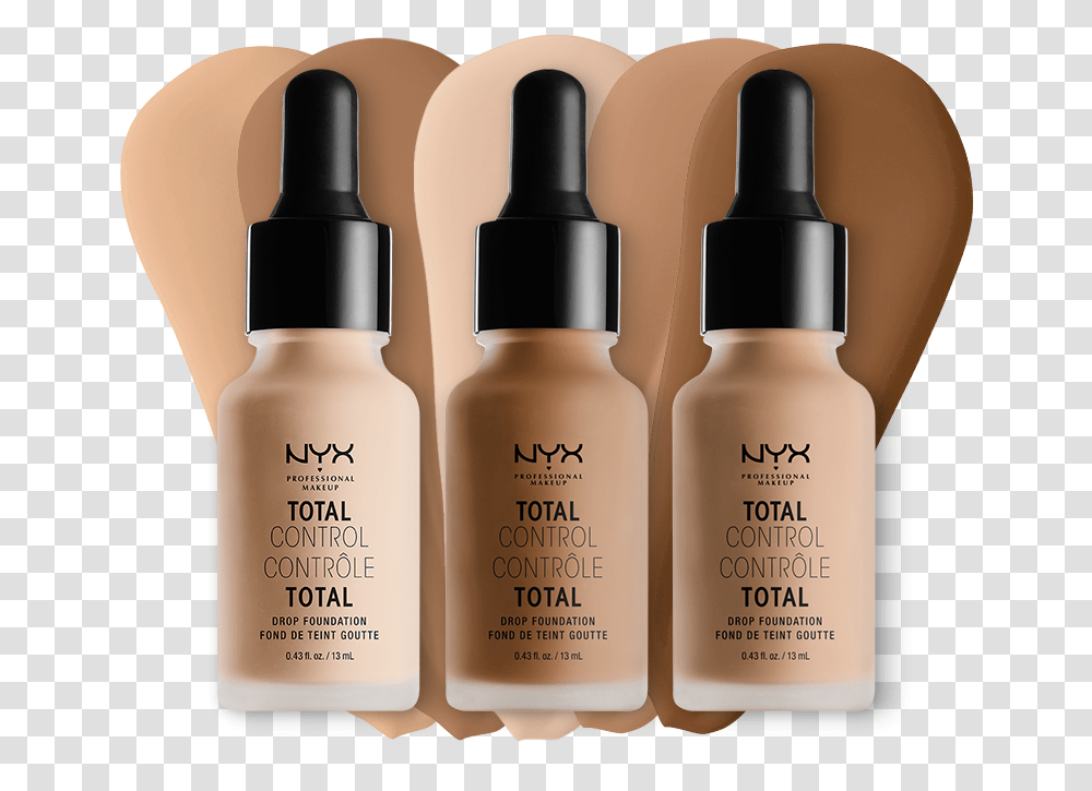 Nyx Total Control Drop Foundation, Cosmetics, Bottle, Perfume Transparent Png