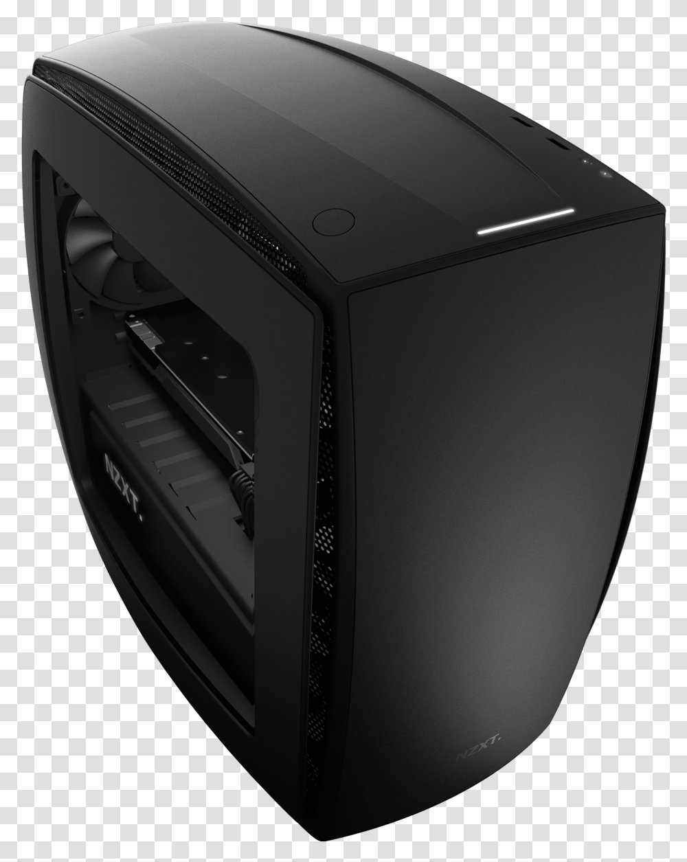 Nzxt Manta Itx Case Curved Pc Case, Electronics, Computer, Hardware, Screen Transparent Png