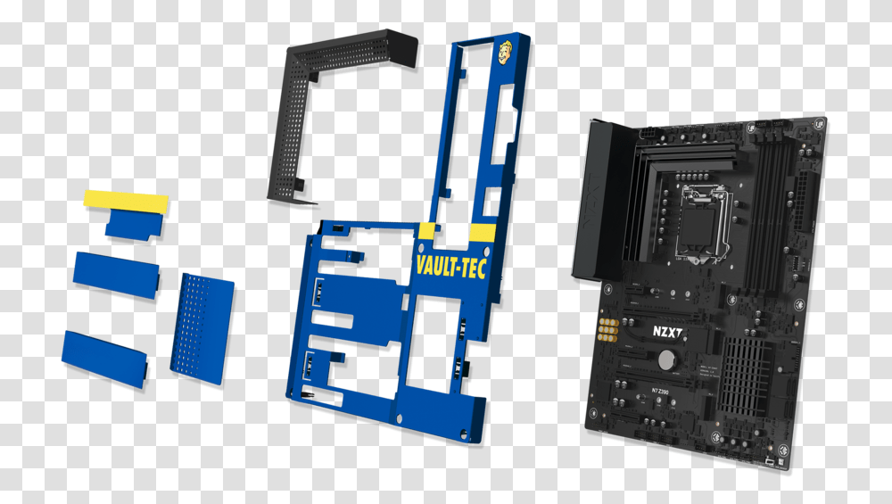 Nzxt Motherboard Fall Out, Electronics, Monitor, Screen, Display Transparent Png