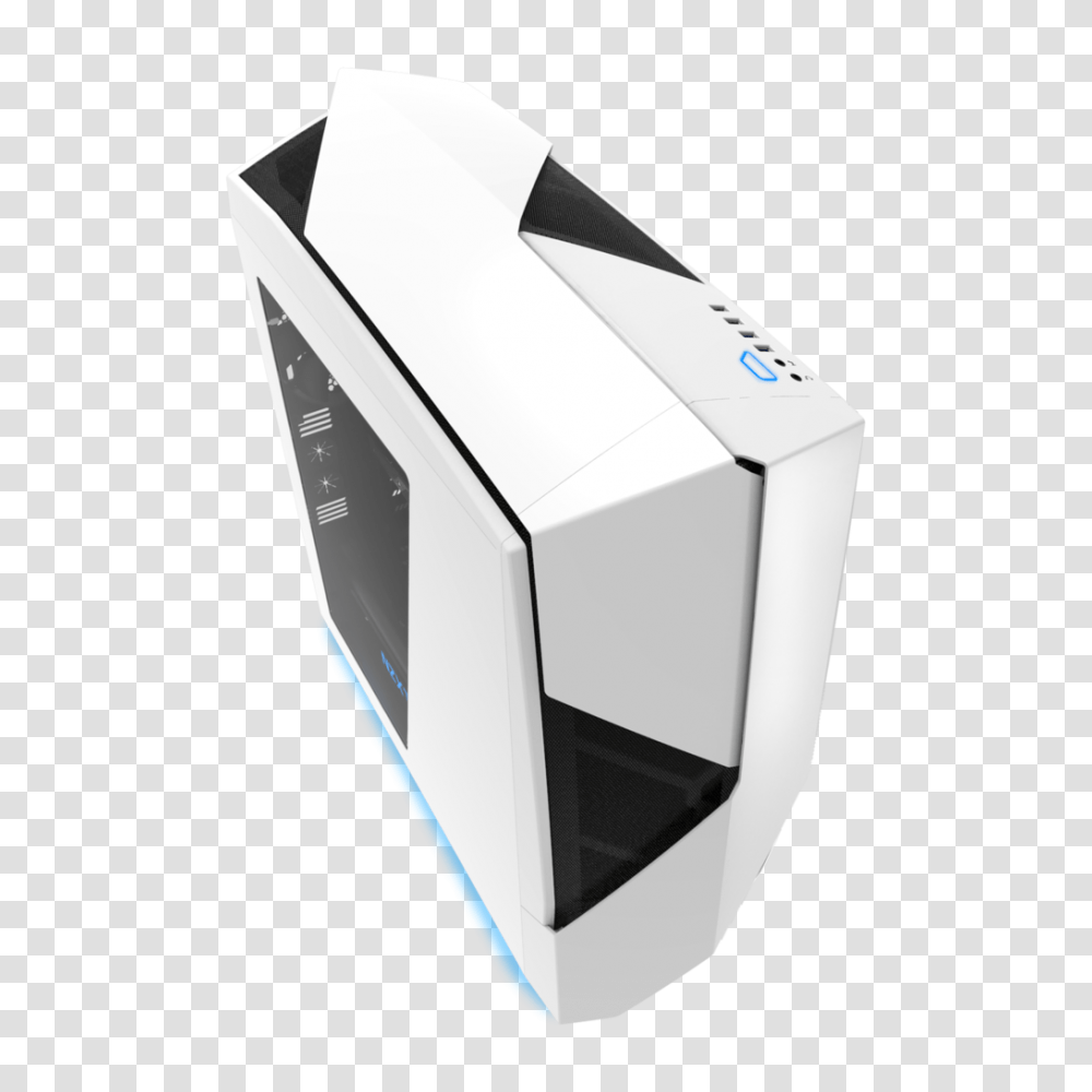 Nzxt Noctis White Mid Tower Gaming Case, Electronics, Hardware, Modem, Computer Transparent Png