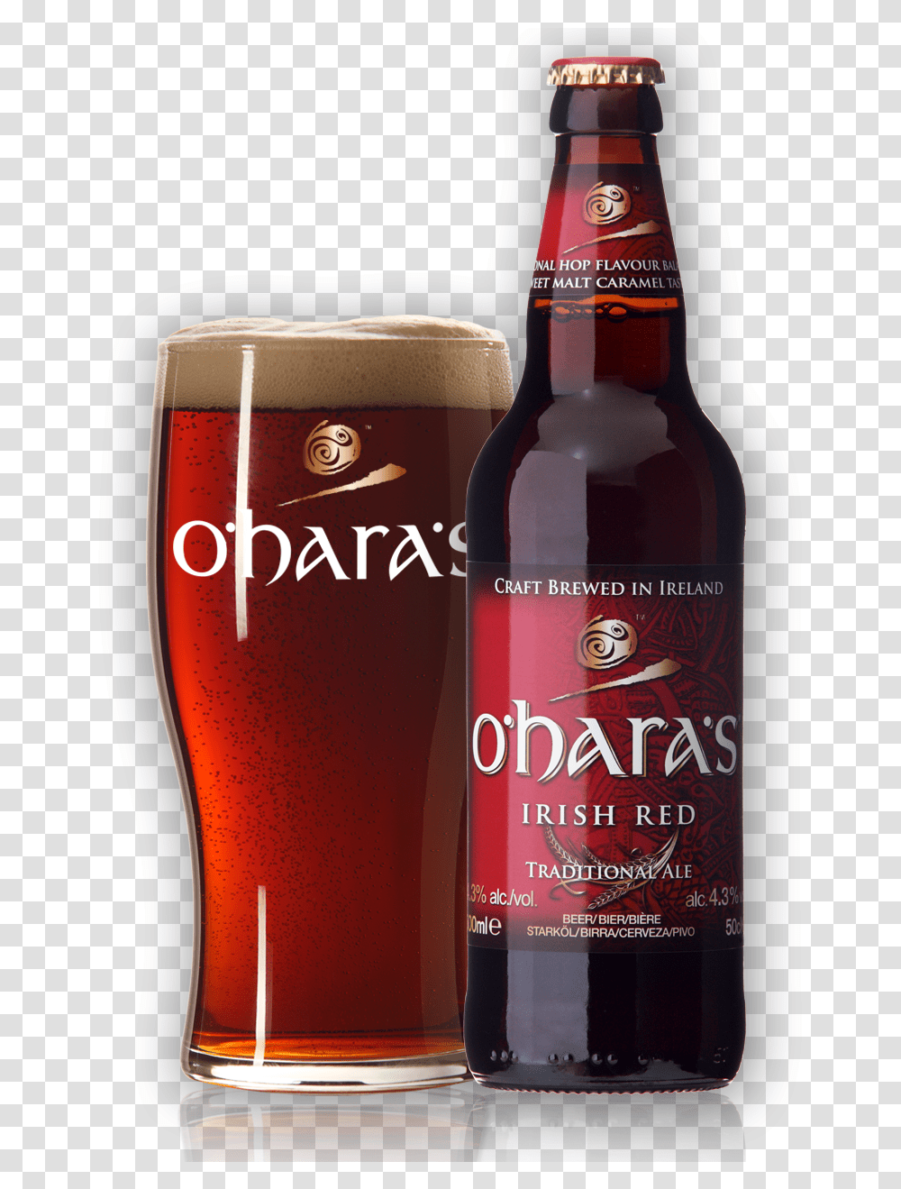 O Hara S Irish Red Hara's Irish Stout, Beer, Alcohol, Beverage, Drink Transparent Png