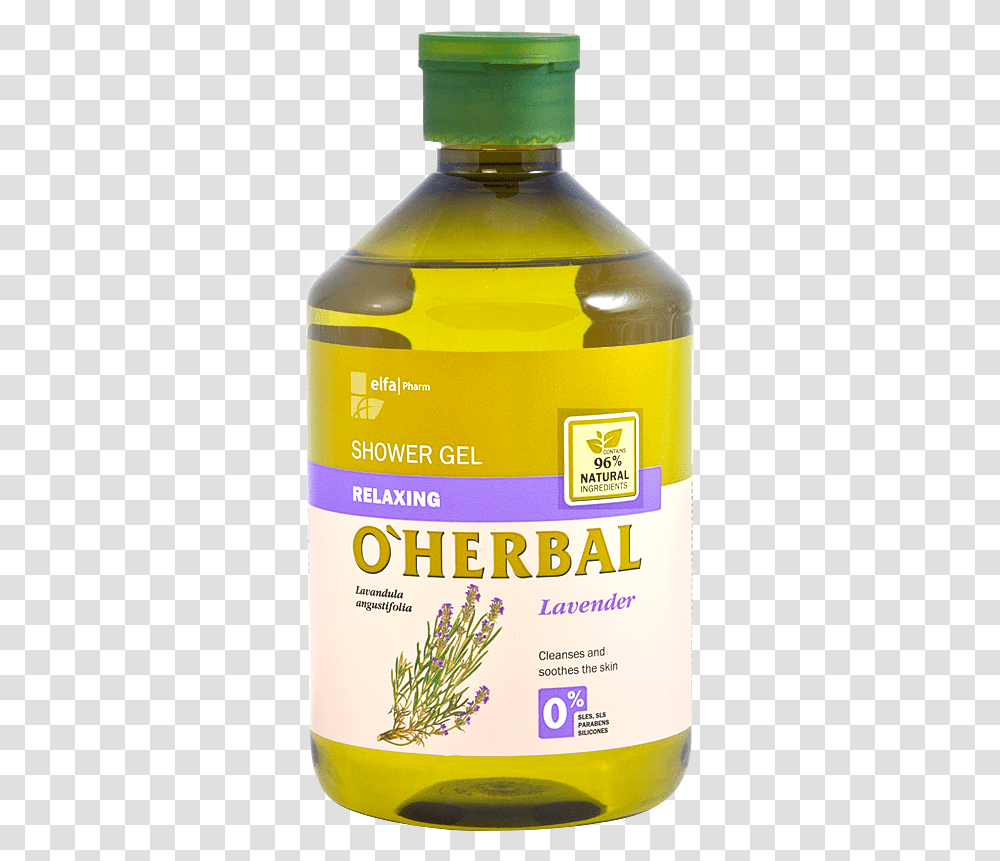 O Herbal Shower Gel Relaxing Shower Gel O Herbal Lavender, Bottle, Plant, Cosmetics, Flower Transparent Png