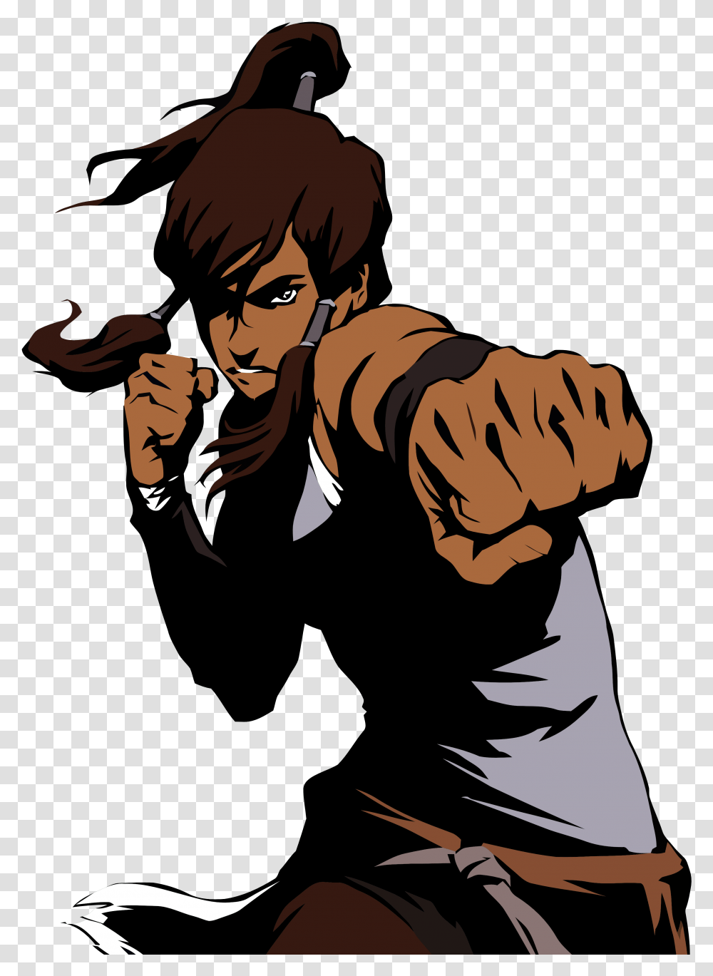 O Korra Black And White, Hand, Person, Human, Fist Transparent Png
