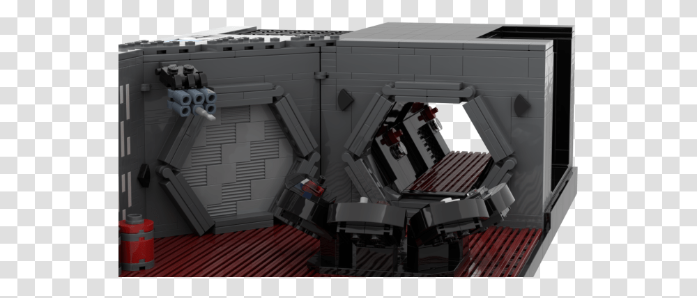 O Lego Death Star Cell Block, Building, Machine, Architecture, Robot Transparent Png