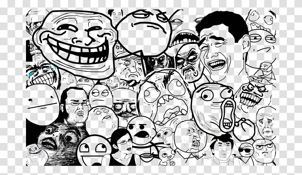 O Que So Memes Intellectuallearning Troll Face Wall Paper, Doodle, Drawing Transparent Png