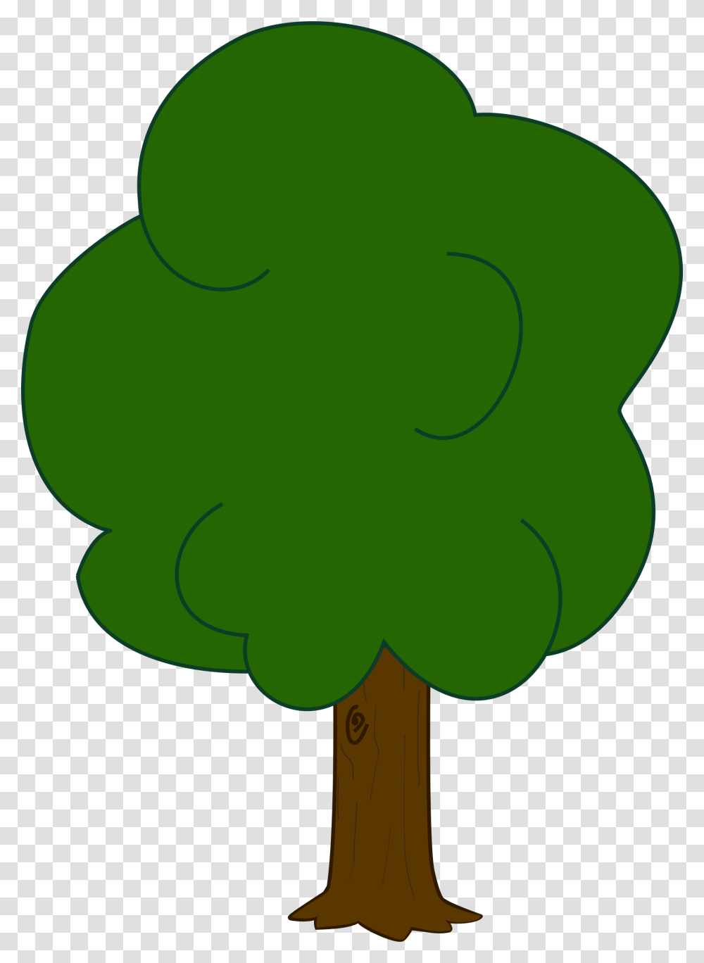 Oak Clip Arts Simple Color Tree Drawing, Green, Plant Transparent Png