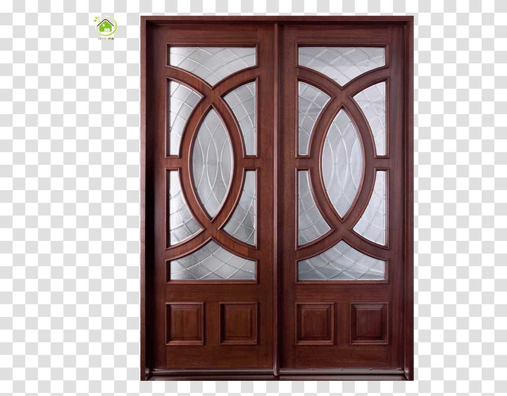 Oak Solid Wood Arched Exterior House Front Door With Father's Day Wish To My Uncles, Folding Door, French Door Transparent Png