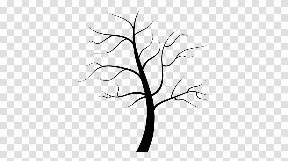 Oak Tree Clip Art Silhouette, Gray, World Of Warcraft Transparent Png