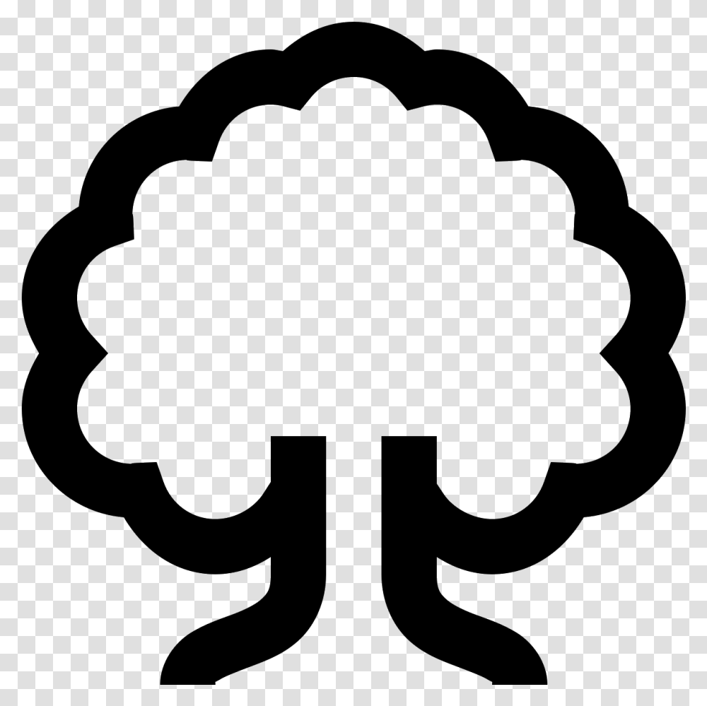 Oak Tree Icon Tree Tree Icon Black And White, Gray, World Of Warcraft, Halo Transparent Png