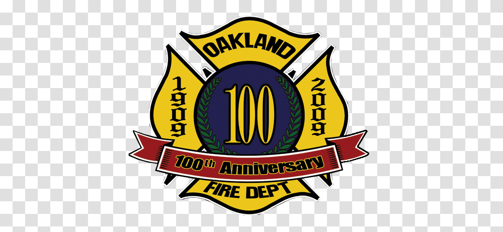 Oakland Fire Department, Logo, Trademark, Badge Transparent Png