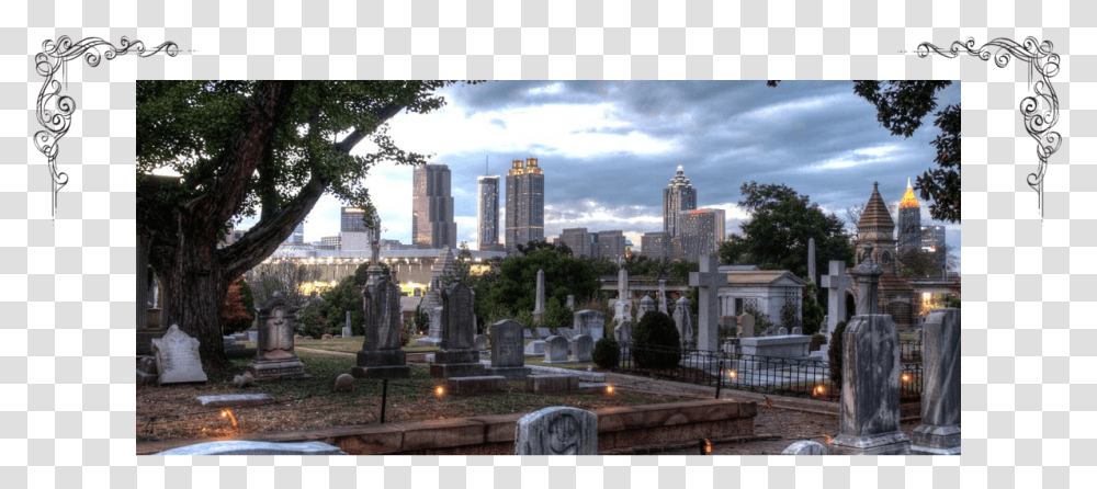 Oakland Header Oakland Cemetery Atlanta View, Tomb, Urban, City, Building Transparent Png