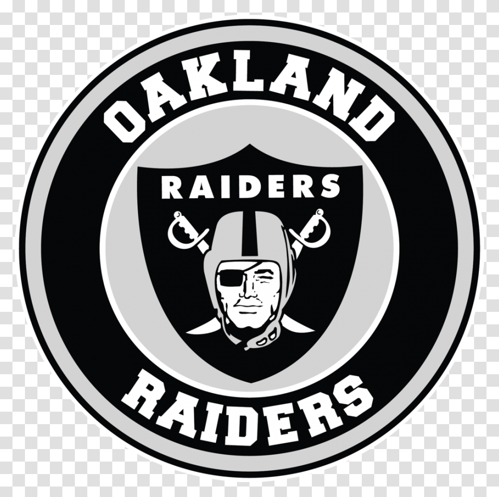 Oakland Raiders Circle Logo, Label, Sticker Transparent Png