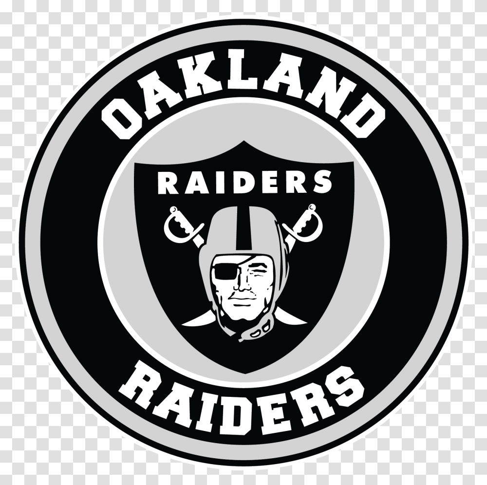 Oakland Raiders Circle Logo Vinyl Decal Oakland Raiders Logo, Label, Text, Symbol, Sticker Transparent Png