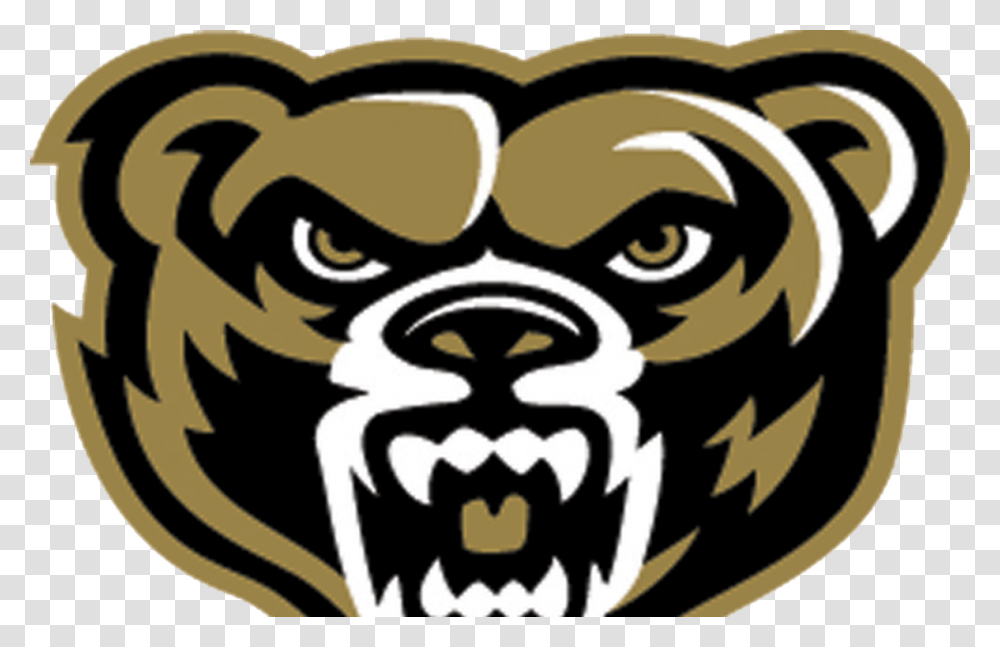 Oakland University Grizzly Logo, Stencil Transparent Png