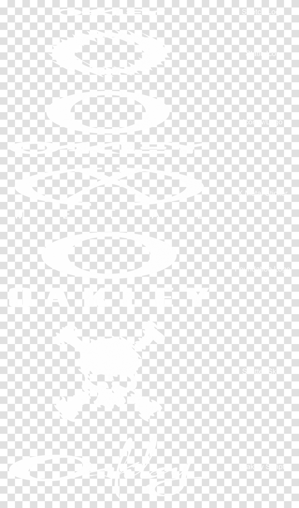 Oakley X Metal Logo, White, Texture, White Board, Page Transparent Png