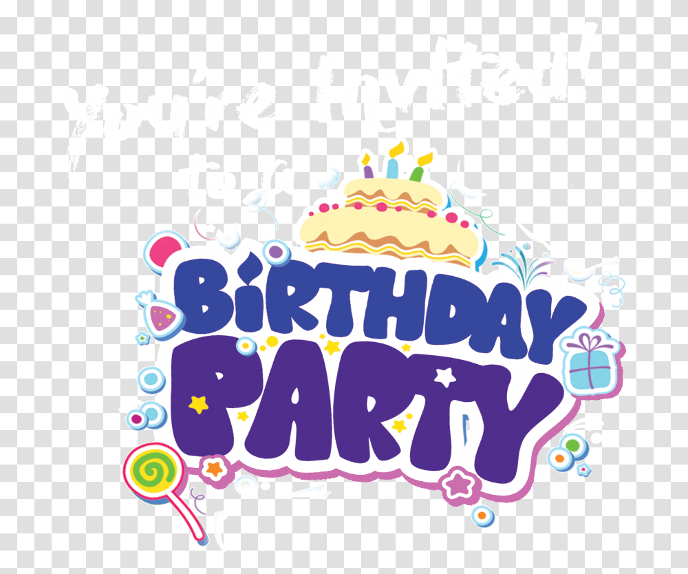 Oakville Academy For The Arts Birthday Party Icon Birthday Party Text, Cream, Dessert, Food, Creme Transparent Png