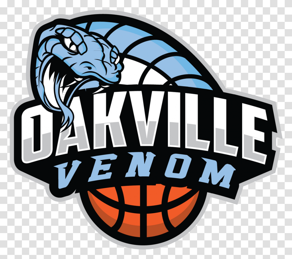 Oakville Basketball Oakville Venom, Logo, Symbol, Text, Word Transparent Png