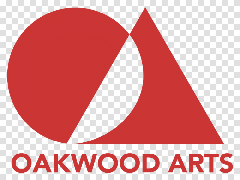 Oakwood Arts Logo Red Circle, Triangle, Trademark, Balloon Transparent Png