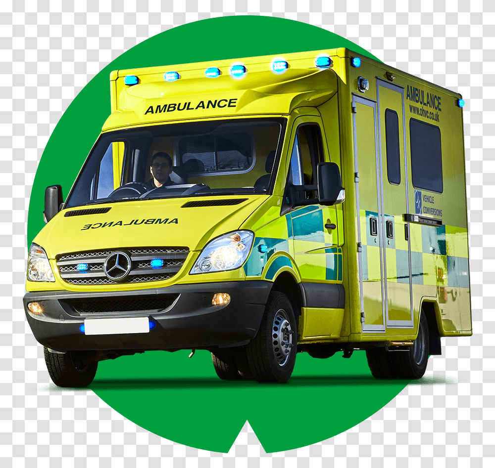 Oamph Box Body Ambulance Ambulance, Van, Vehicle, Transportation, Person Transparent Png