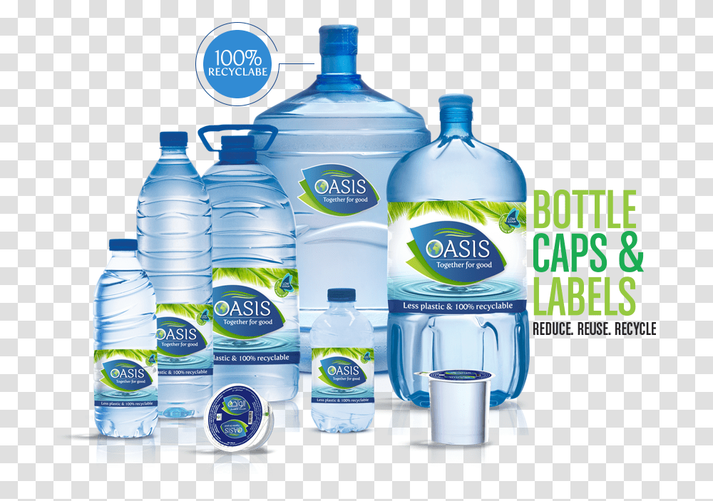 Oasis Water Dubai, Mineral Water, Beverage, Water Bottle, Drink Transparent Png