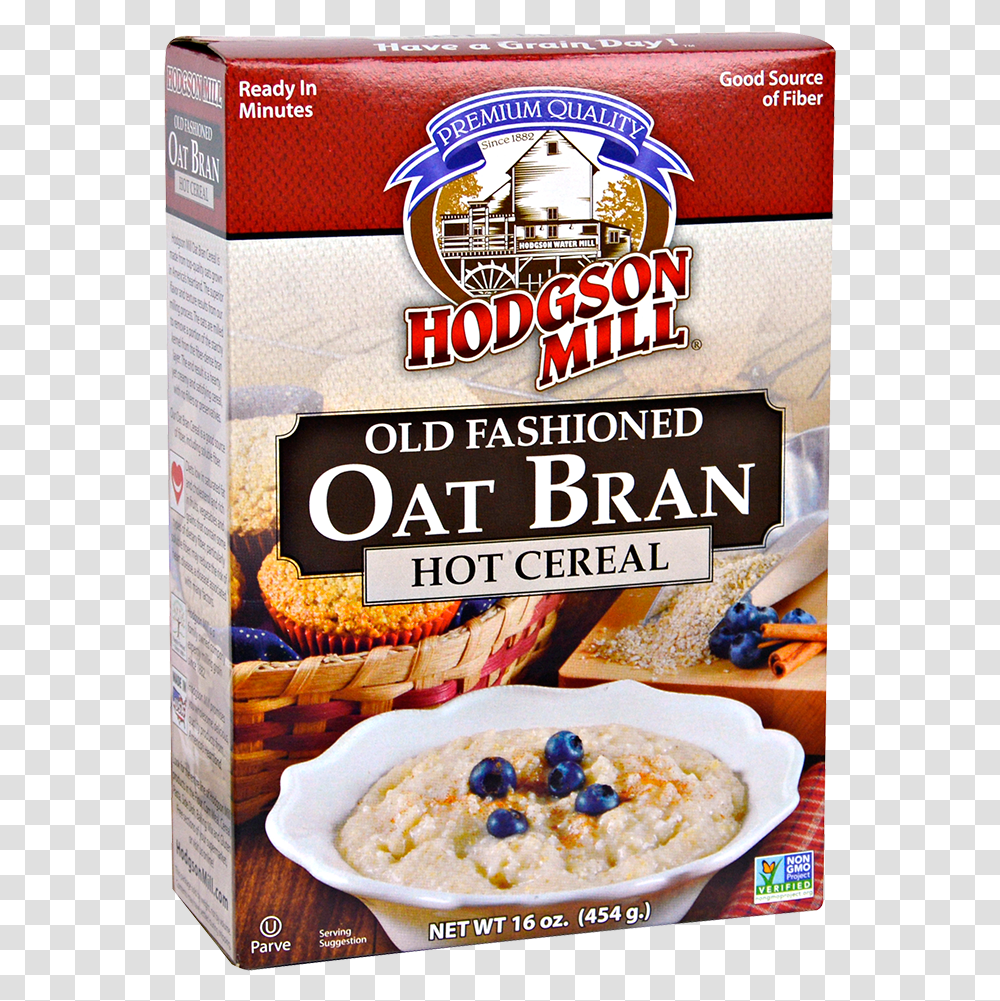 Oat Bran Cereal Hodgson Mill Oat Bran, Breakfast, Food, Oatmeal, Plant Transparent Png
