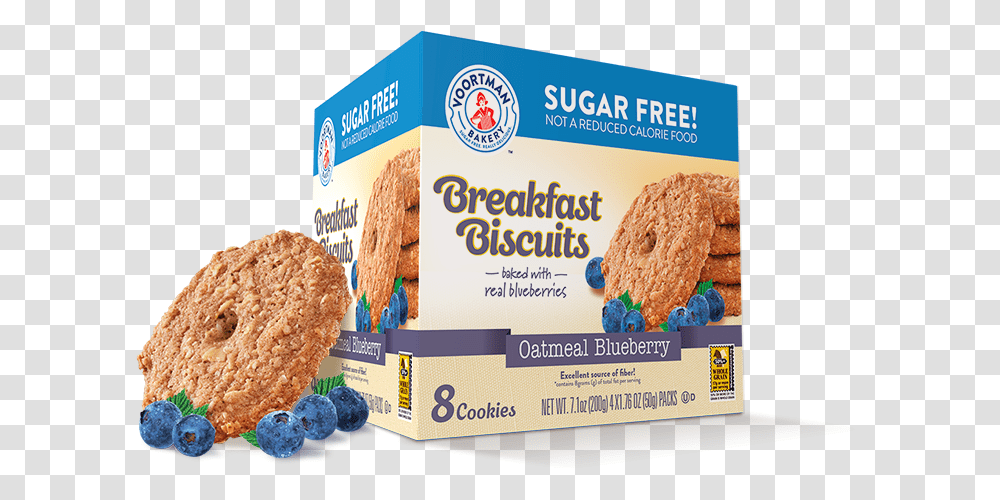 Oatmeal Blueberry Sugar Free Breakfast Biscuits Voortman Sugar Free Breakfast Biscuits, Bread, Food, Cracker, Teddy Bear Transparent Png