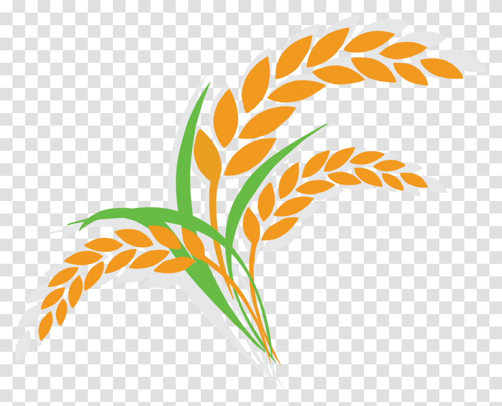 Oatmeal Clipart Breakfast Item Rice Plant Clipart, Floral Design, Pattern, Bird Transparent Png