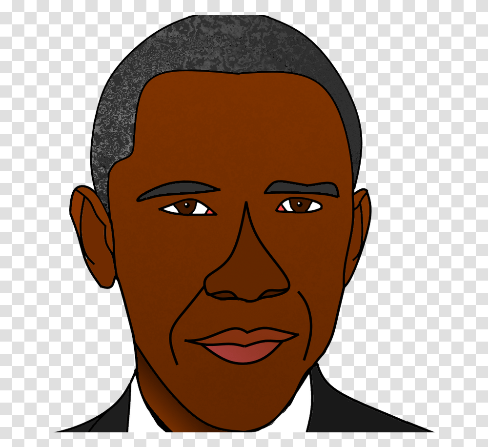Obama Cartoon For Free Download On Mbtskoudsalg Cartoon, Face, Person, Human, Head Transparent Png