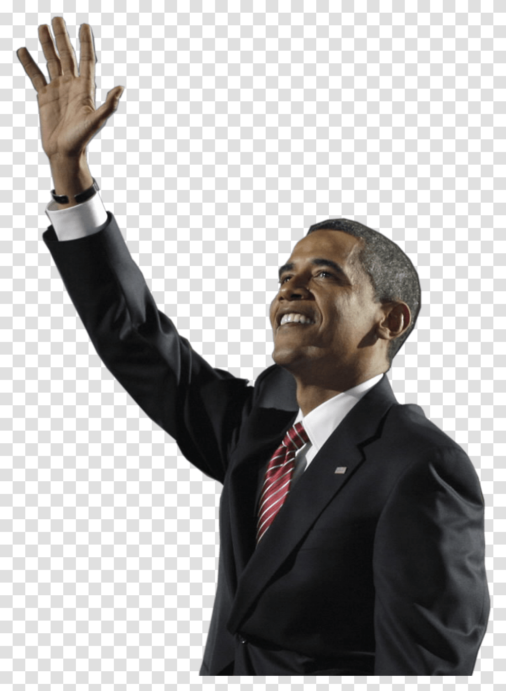 Obama Face Person Looking Up, Tie, Audience, Crowd, Speech Transparent Png