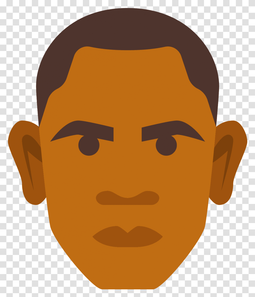 Obama Face Picture Obama Face Barack Obama, Head, Monk, Skin Transparent Png