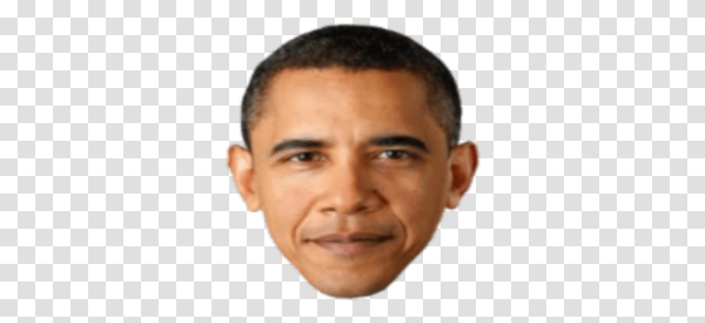 Obama Head Barack Obama Face, Person, Performer, Man, Portrait Transparent Png