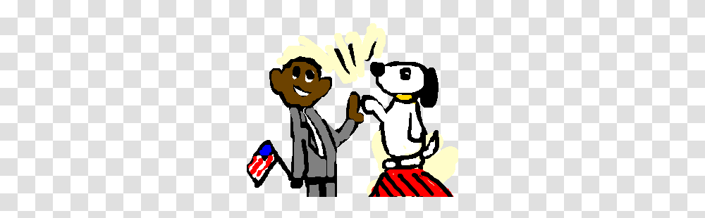 Obama High Fiving Snoop Dogg, Poster, Crowd, Doodle, Drawing Transparent Png