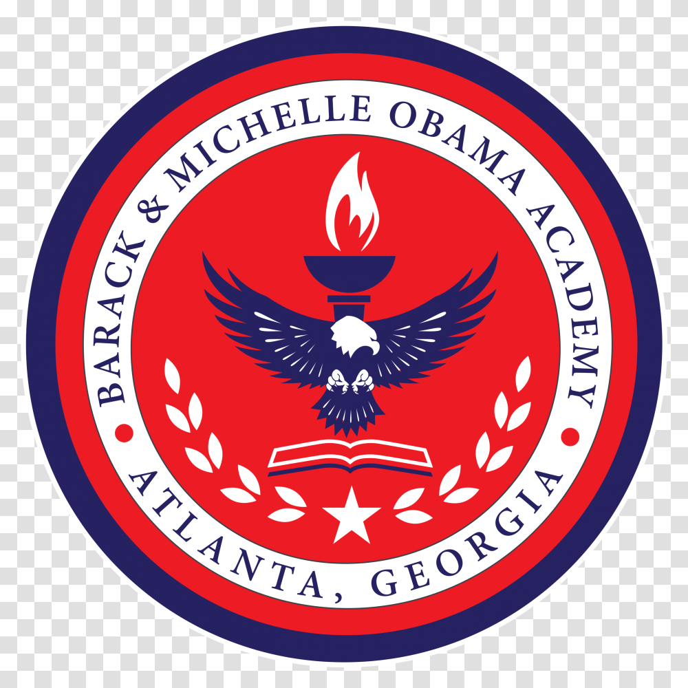Obama Logo Barack And Michelle Obama Academy Atlanta, Trademark, Emblem, Eagle Transparent Png