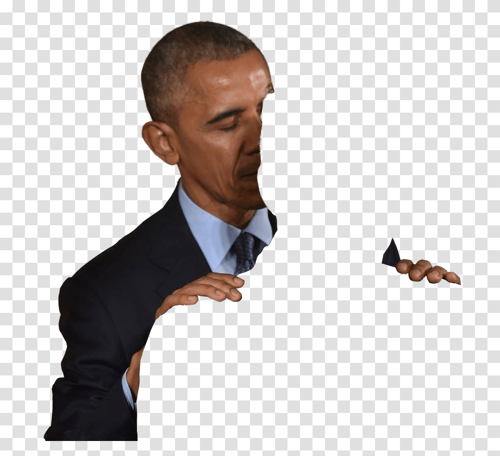 Obama Massage Shoulder Rub Cutouts, Suit, Tie, Person Transparent Png
