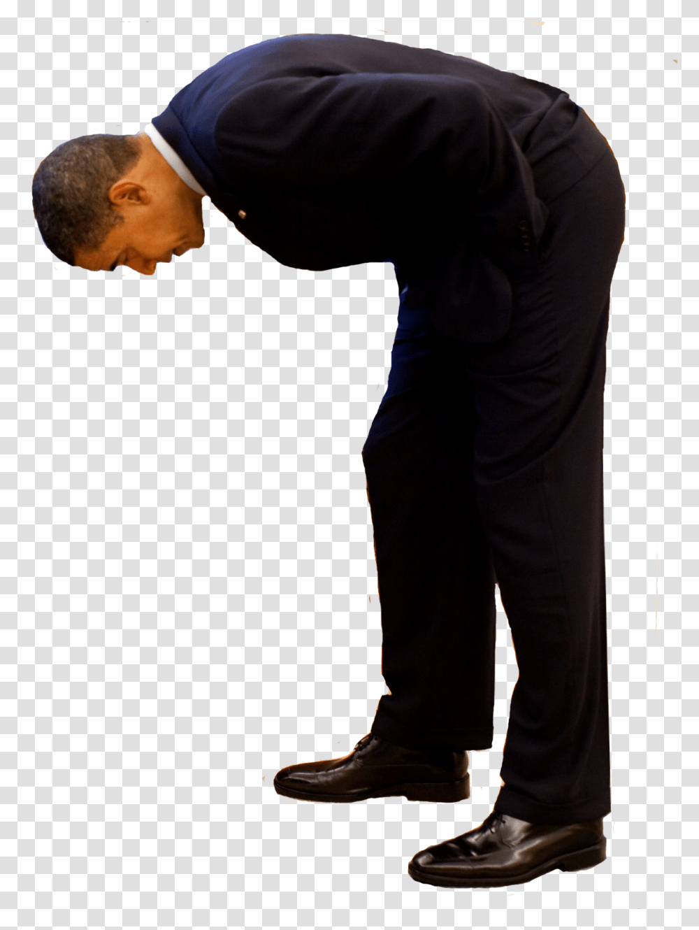 Obama Standing Man Looking Down Clipart Full Obama Looking Down At Phone, Clothing, Person, Sleeve, Leisure Activities Transparent Png