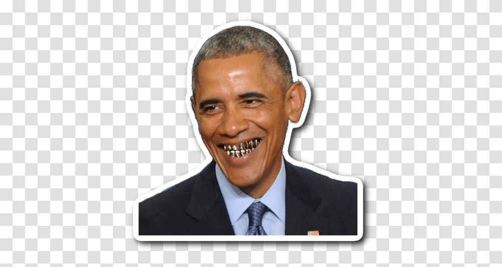Obama Sticker, Tie, Accessories, Face, Person Transparent Png