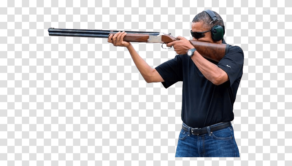 Obama With A Gun, Person, Human, Weapon, Weaponry Transparent Png