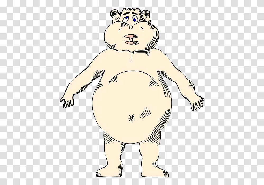Obesity Skinny Body Fat Belly Cartoon, Indoors, Face, Baby, Bathroom Transparent Png