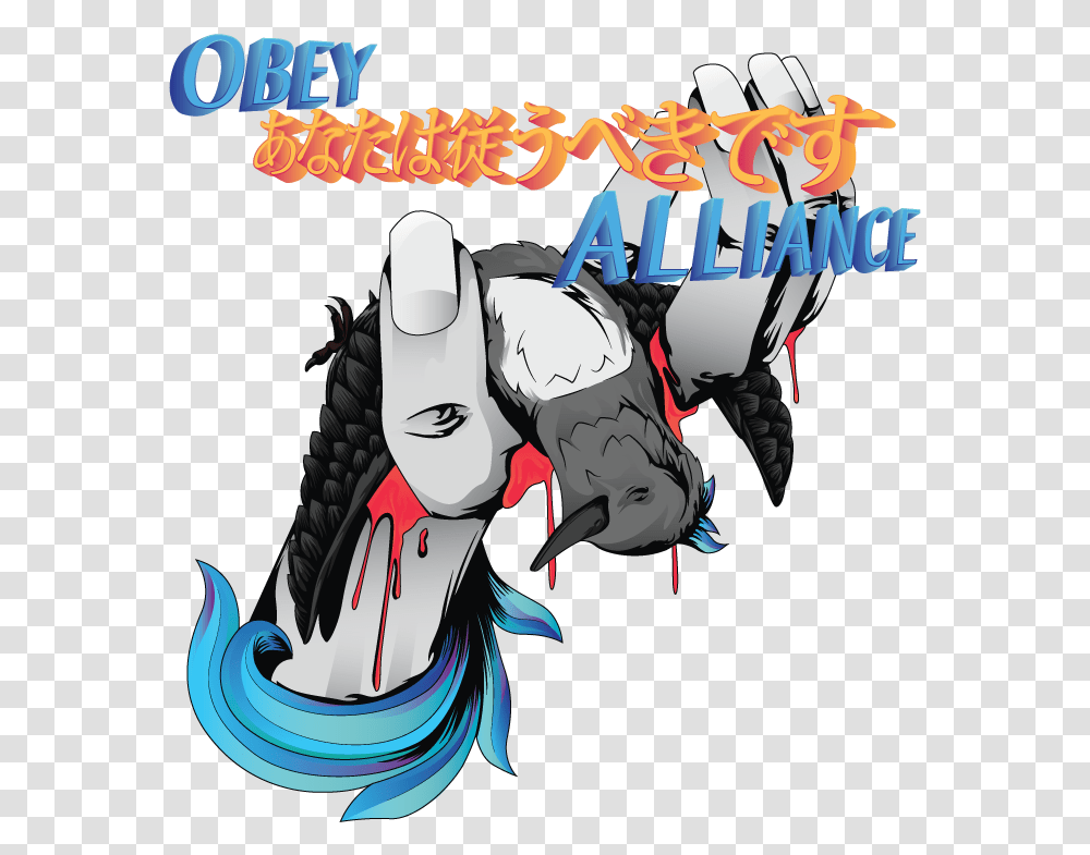 Obey Alliance Logo Illustration, Book, Comics Transparent Png