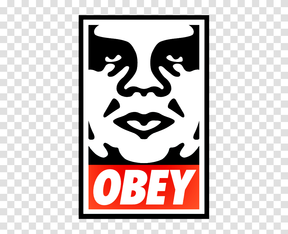 Obey Clipart Symbol, Label, Stencil, Sticker Transparent Png