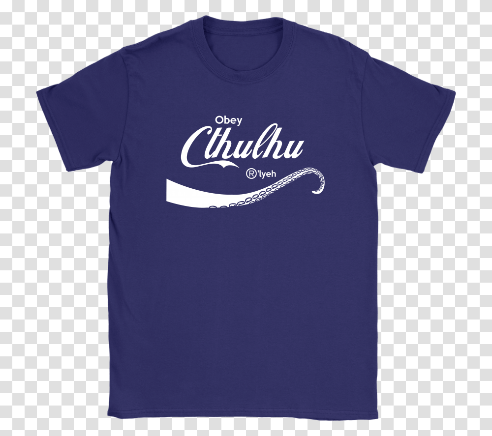 Obey Cthulhu R'lyeh Coca Cola Logo Style Shirts - Teextee Store, Clothing, Apparel, T-Shirt Transparent Png