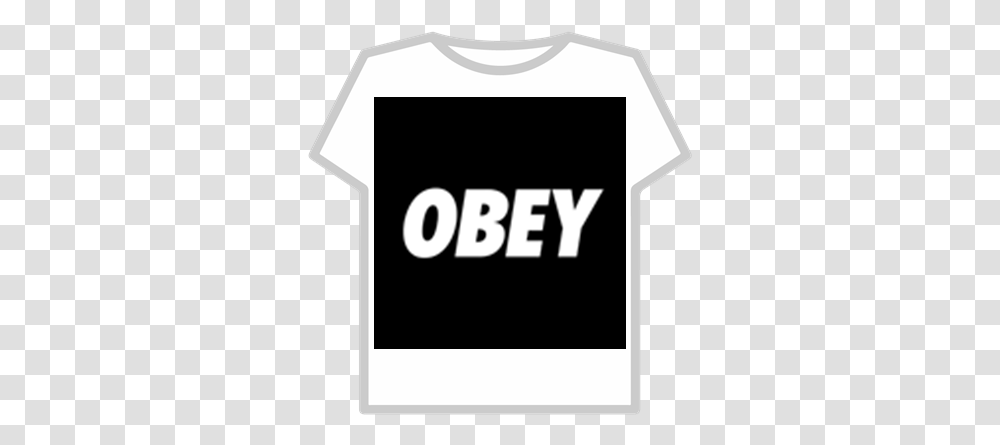 Obey Logo Obey, Clothing, Apparel, Shirt, Text Transparent Png