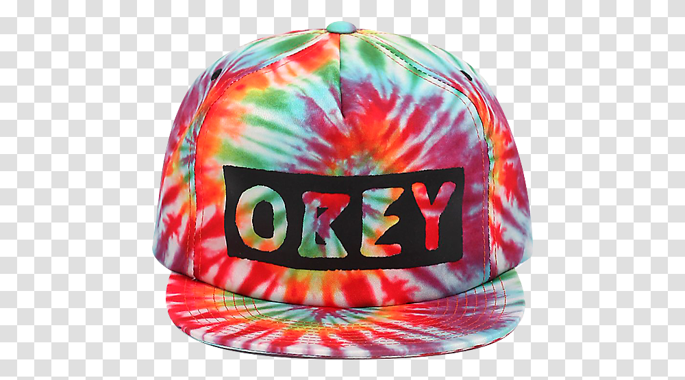 Obey Phil Hat Tie Dye Yeah Baseball Cap, Clothing, Apparel, Crash Helmet, Sphere Transparent Png