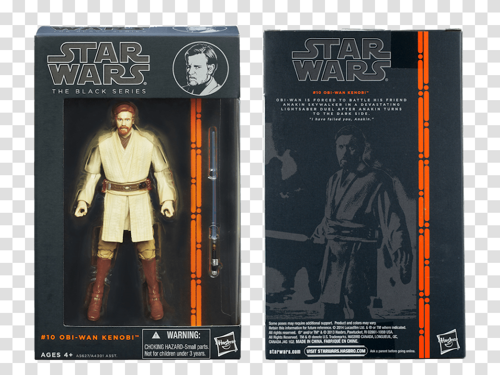 Obi Wan Kenobi Black Series, Person, Poster, Advertisement Transparent Png