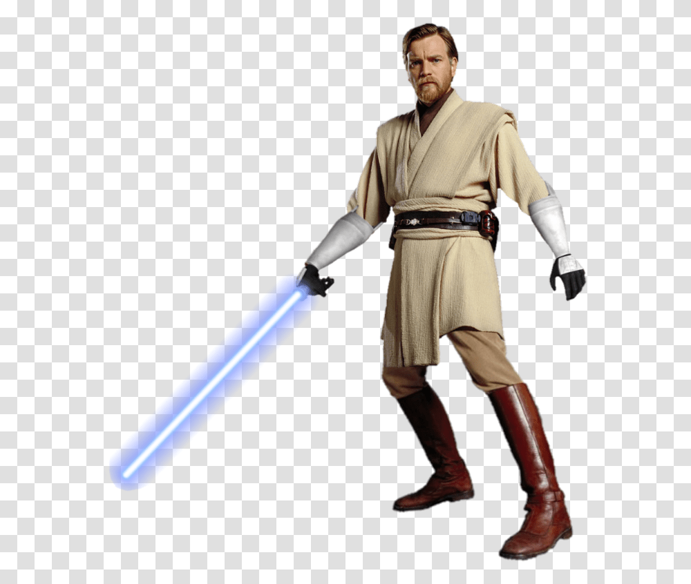 Obi Wan Kenobi Clipart Download Obi Wan Kenobi, Costume, Person, Duel Transparent Png