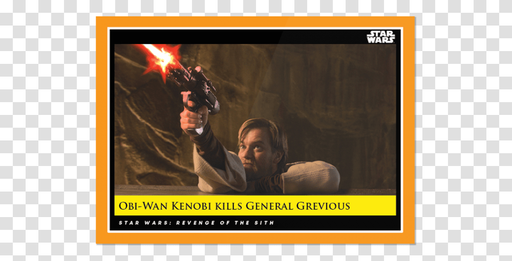Obi Wan Kenobi Kills General Grevious Magento, Person, Human, Weapon, Weaponry Transparent Png