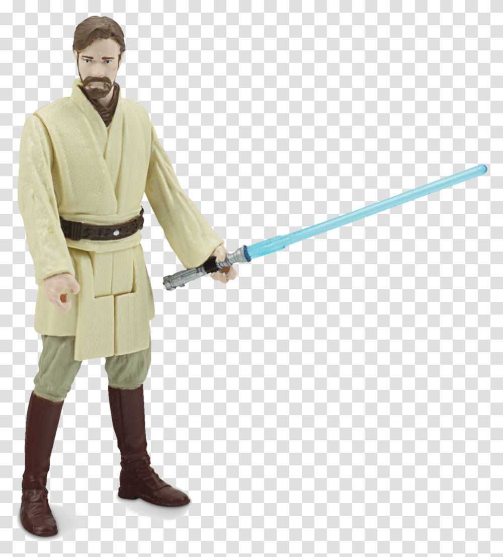 Obi Wan Star Wars Galaxy Of Adventures Figures, Person, Costume, Robe Transparent Png